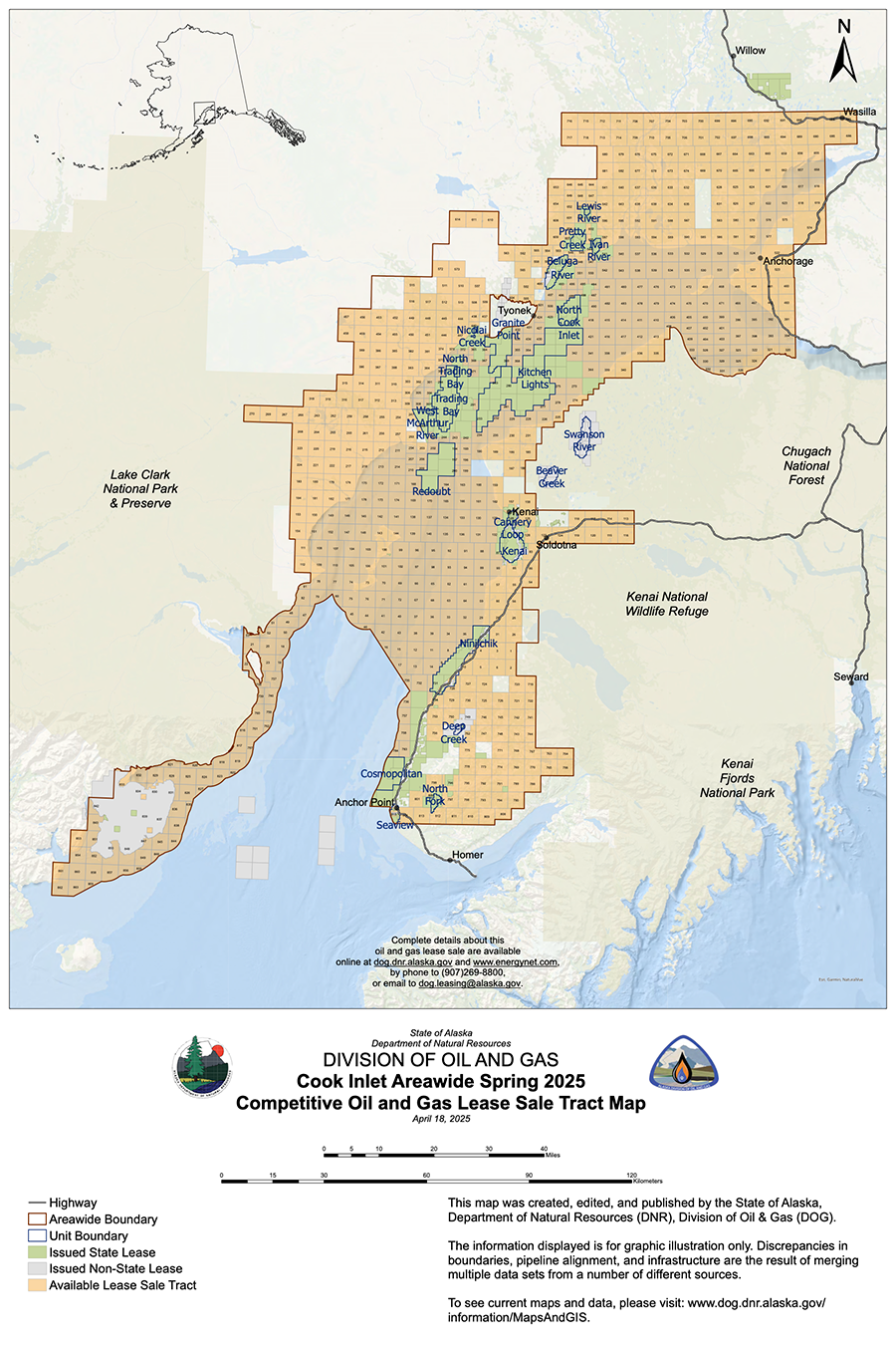 Cook Inlet Areawide 2025 Tract Map